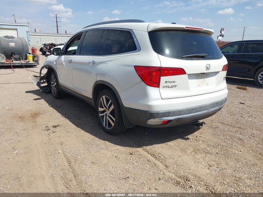 Vin: 5fnyf6h99hb042011, lot: 46638831, honda pilot touring 20173