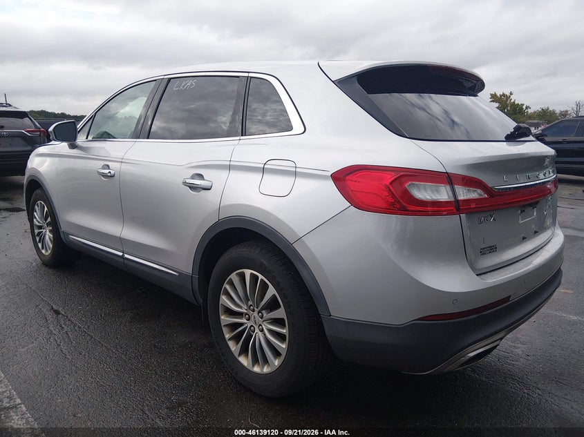 Vin: 2lmpj8kr1jbl47245, lot: 46638854, lincoln mkx select 20183