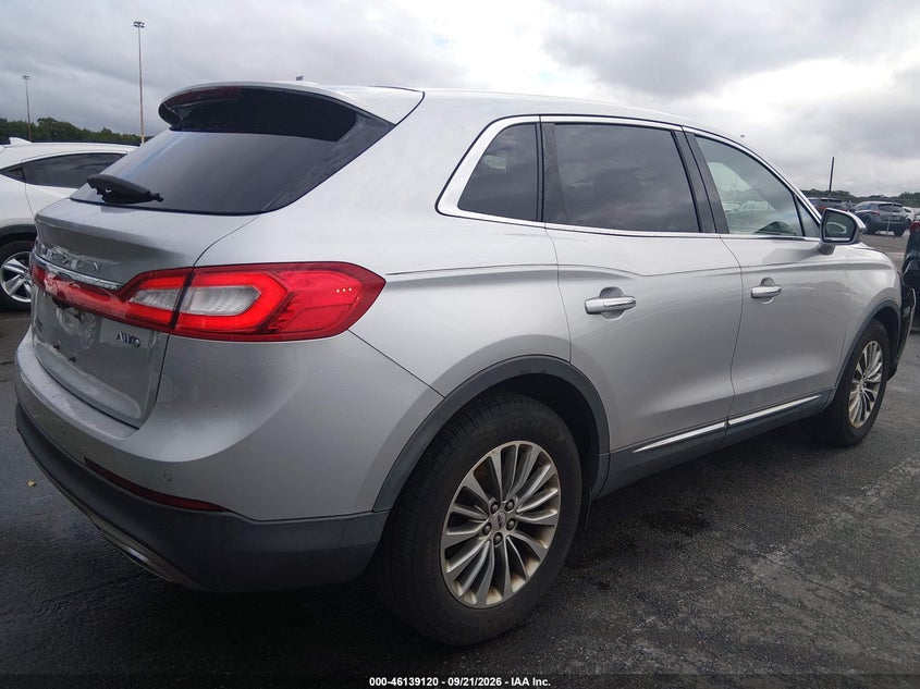 Vin: 2lmpj8kr1jbl47245, lot: 46638854, lincoln mkx select 20184