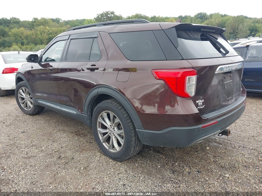 Vin: 1fmsk8dh5lgc44459, lot: 46638907, ford explorer xlt 20203