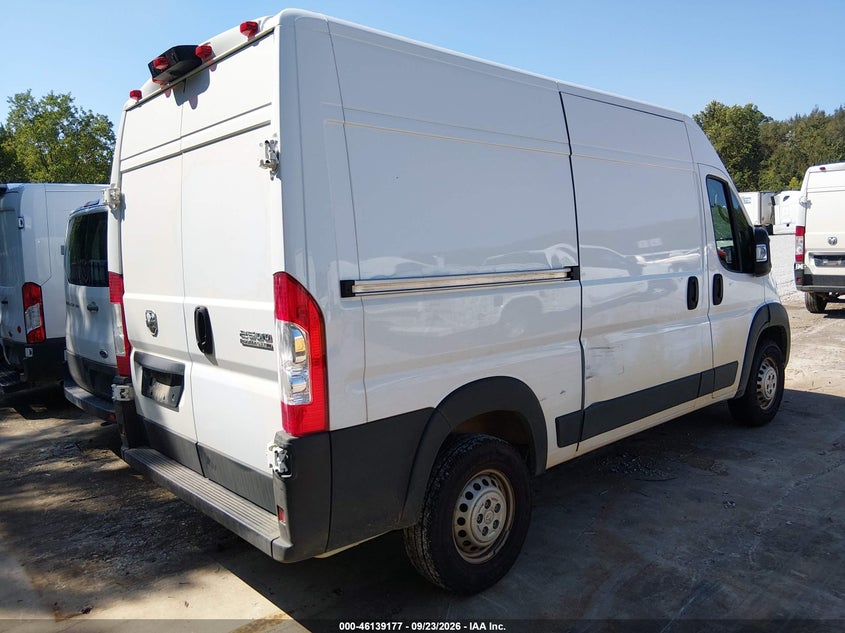 Vin: 3c6lrvcg8te180100, lot: 46638911, ram promaster tradesman 20264