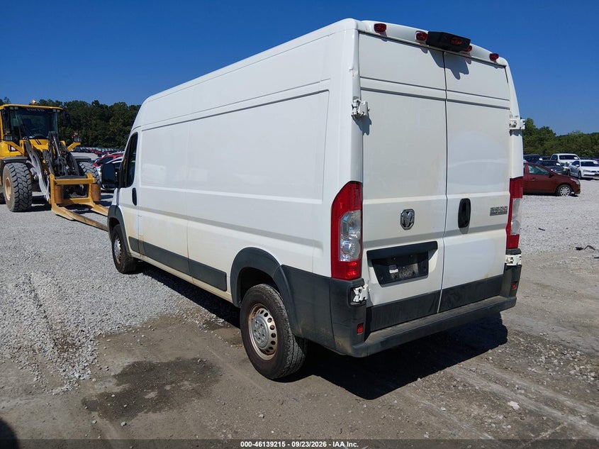Vin: 3c6lrvdg3te180066, lot: 46638949, ram promaster 2500 tradesman high roof 159 wb w/pass seat 20263