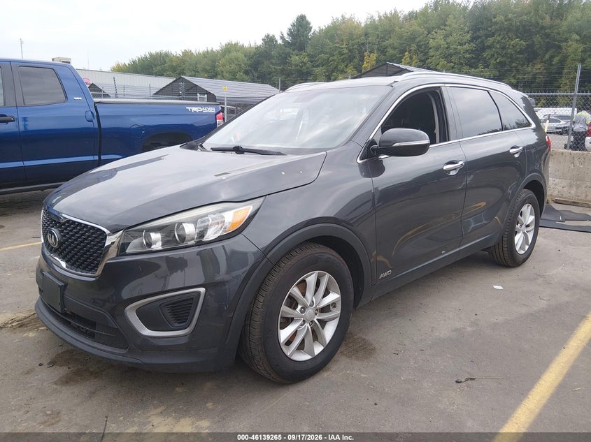 Vin: 5xypgda39hg281585, lot: 46638999, kia sorento 2.4l lx 20172