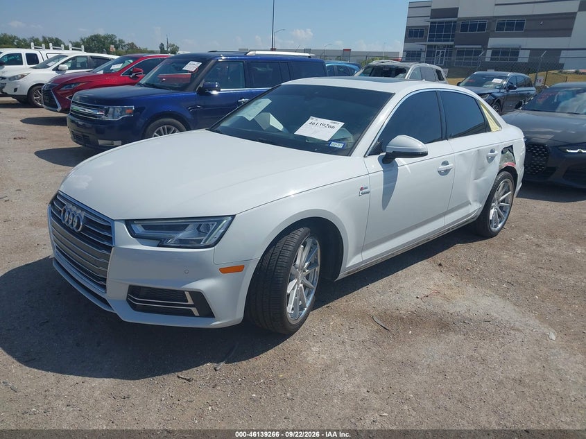 Vin: wauenaf46ja196056, lot: 46639000, audi a4 2.0t premium/2.0t tech premium 20182