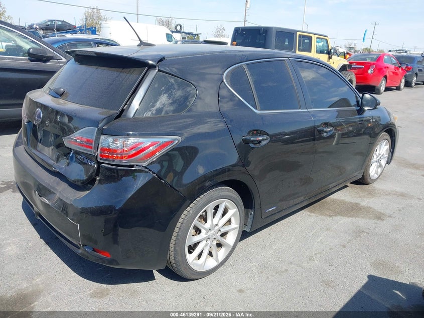 Vin: jthkd5bh5d2152457, lot: 46639027, lexus ct 200h 20134