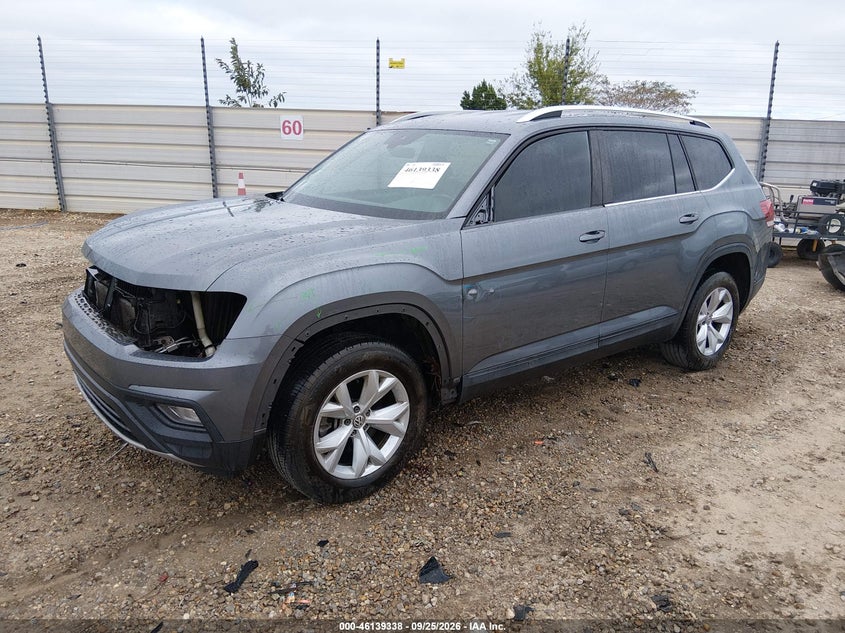 Vin: 1v2wr2ca9kc533352, lot: 46639072, volkswagen atlas 3.6l v6 se w/technology 20192