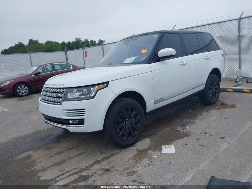 Vin: salgs2fv1ha350338, lot: 46639083, land rover range rover 3.0l v6 supercharged hse 20172