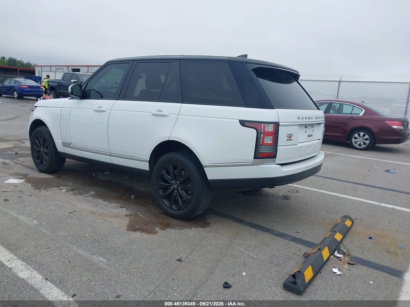 Vin: salgs2fv1ha350338, lot: 46639083, land rover range rover 3.0l v6 supercharged hse 20173