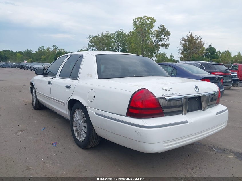 Vin: 2mebm7fv6bx611095, lot: 46639104, mercury grand marquis ls (fleet only) 20113