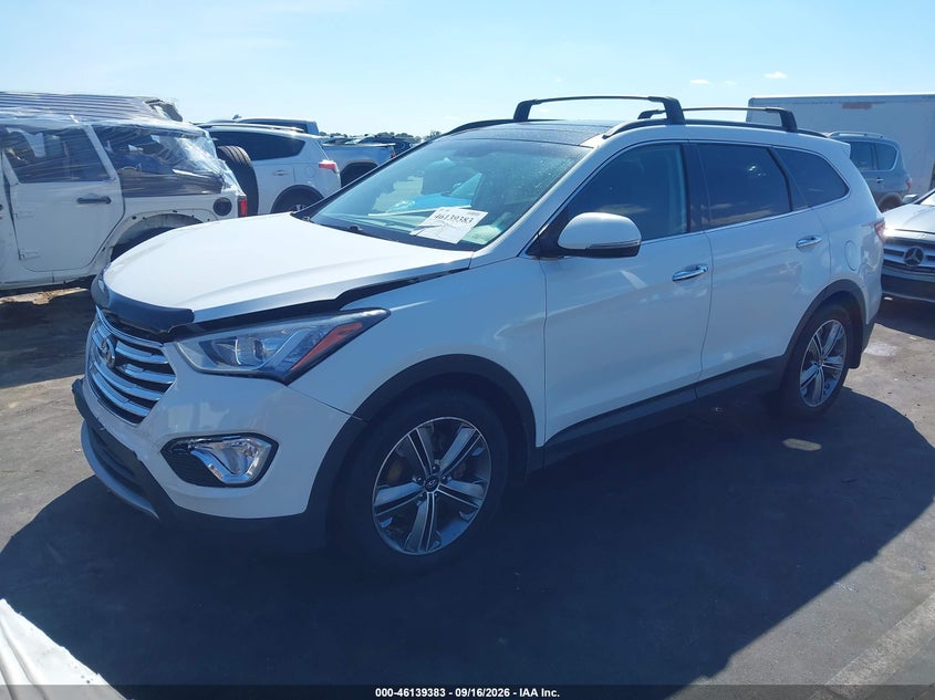 Vin: km8srdhf8fu115313, lot: 46639117, hyundai santa fe limited 20152
