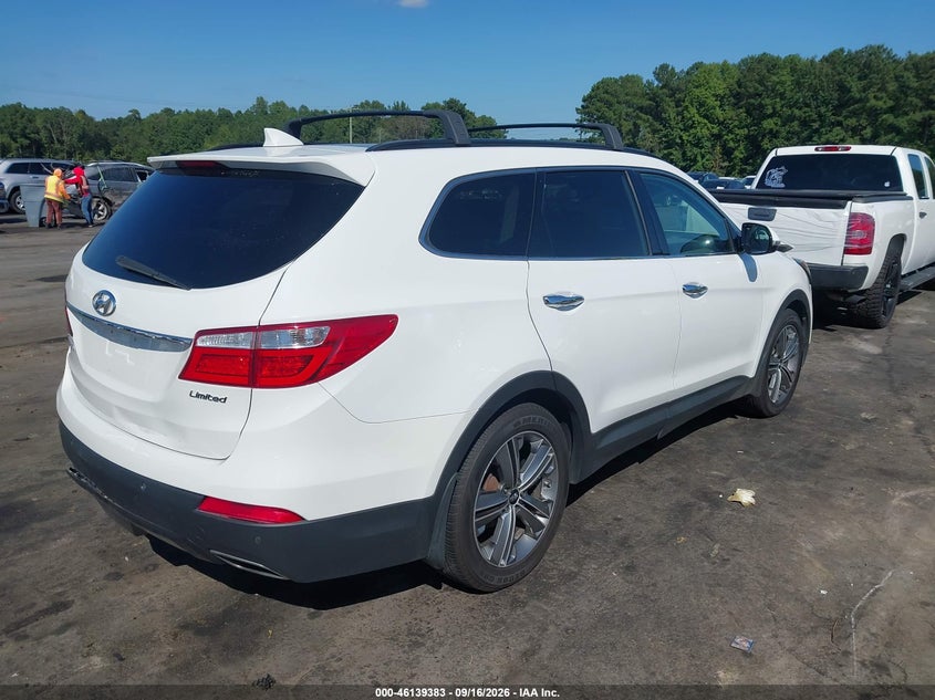 Vin: km8srdhf8fu115313, lot: 46639117, hyundai santa fe limited 20154