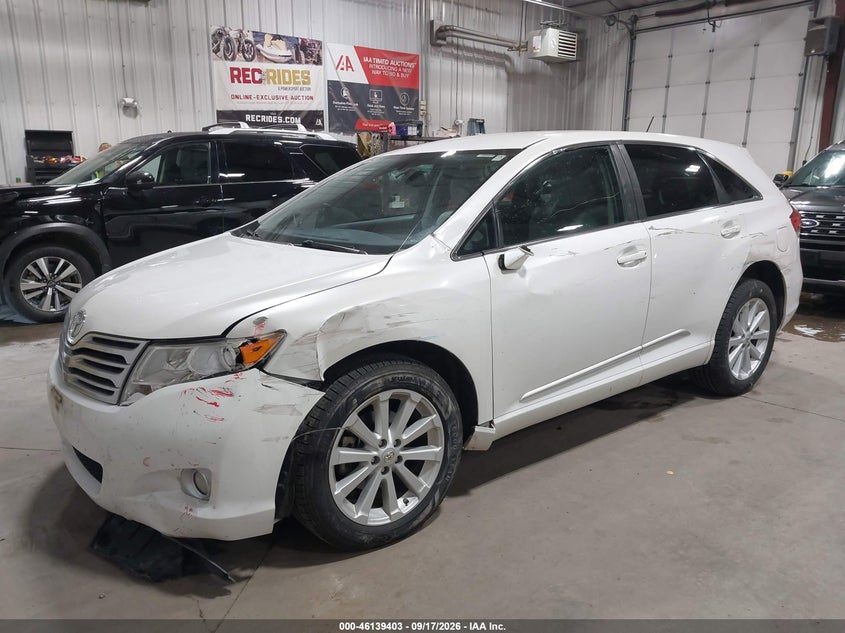 Vin: 4t3ba3bb9bu028724, lot: 46639137, toyota venza 20112