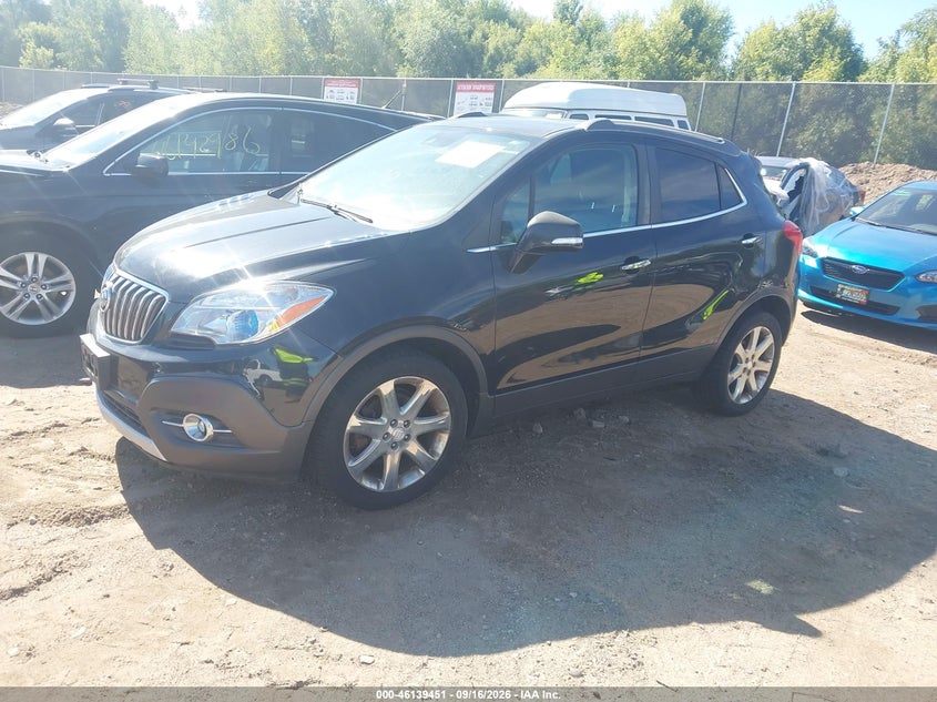 Vin: kl4cjdsb2eb616420, lot: 46639185, buick encore premium 20142