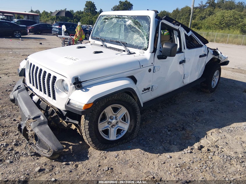 Vin: 1c6jjtag8nl167315, lot: 46639254, jeep gladiator sport s 4x4 20222