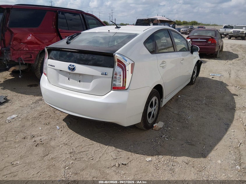 Vin: jtdkn3du0f0395847, lot: 46639283, toyota prius three 20154