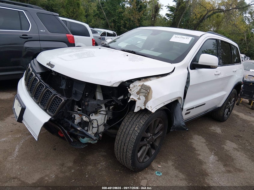 Vin: 1c4rjfbg1gc349937, lot: 46639369, jeep grand cherokee limited 75th anniversary 20162