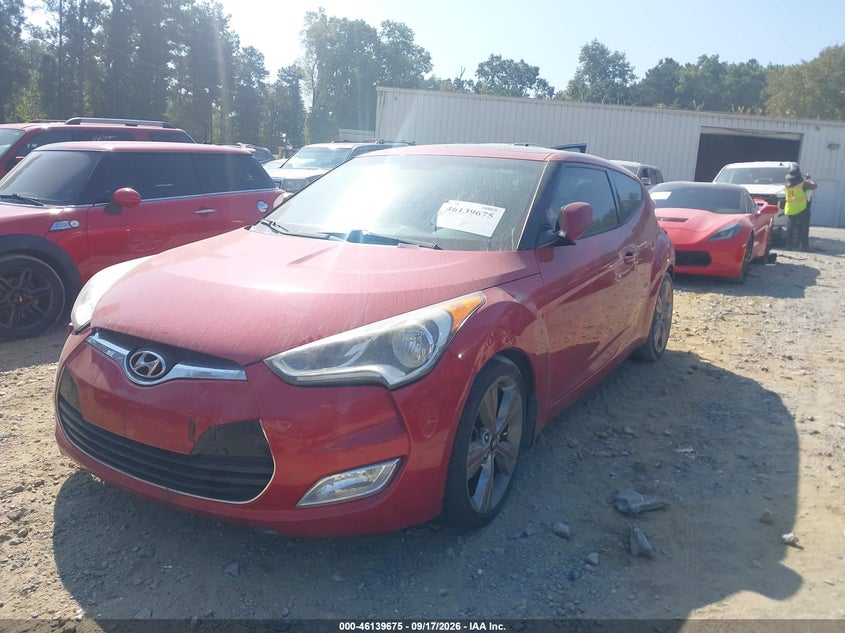 Vin: kmhtc6ad2gu281158, lot: 46639409, hyundai veloster 20162