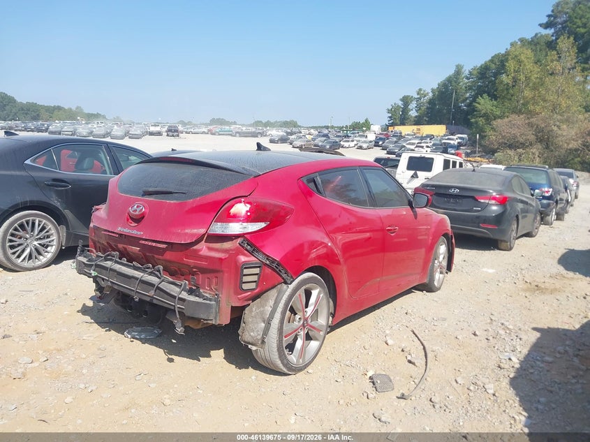 Vin: kmhtc6ad2gu281158, lot: 46639409, hyundai veloster 20164