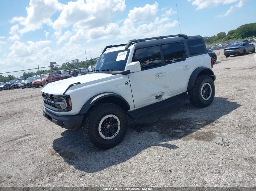 Vin: 1fmee8bh9sla90254, lot: 46639439, ford bronco outer banks 20252