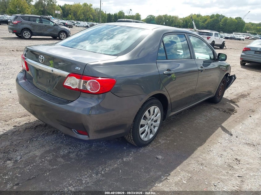 Vin: 2t1bu4ee0dc017708, lot: 46639563, toyota corolla le 20134