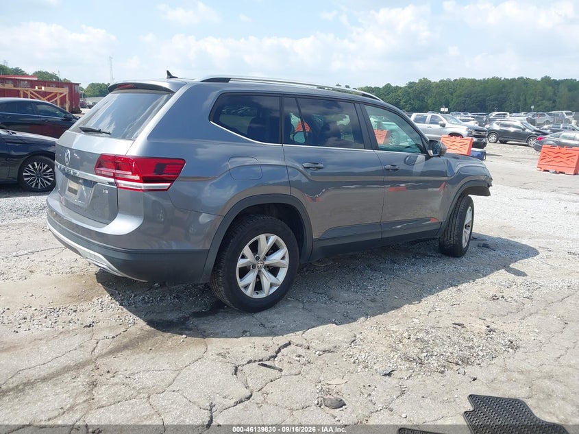 Vin: 1v2dr2ca4jc555183, lot: 46639564, volkswagen atlas 3.6l v6 se/3.6l v6 se w/technology 20184
