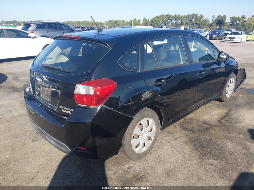Vin: jf1gpaa6xfh299063, lot: 46639593, subaru impreza 2.0i 20154