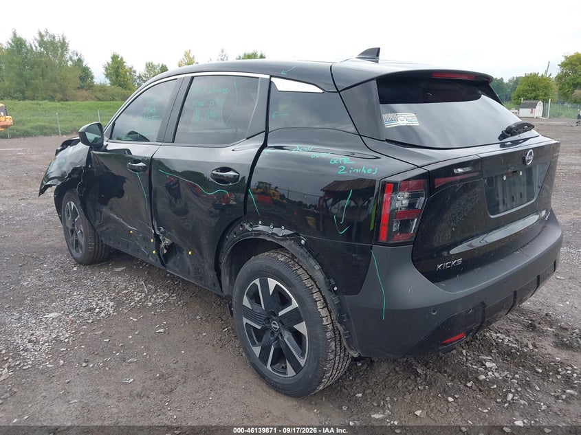 Vin: 3n8ap6cb7sl350655, lot: 46639605, nissan kicks sv intelligent awd 20253