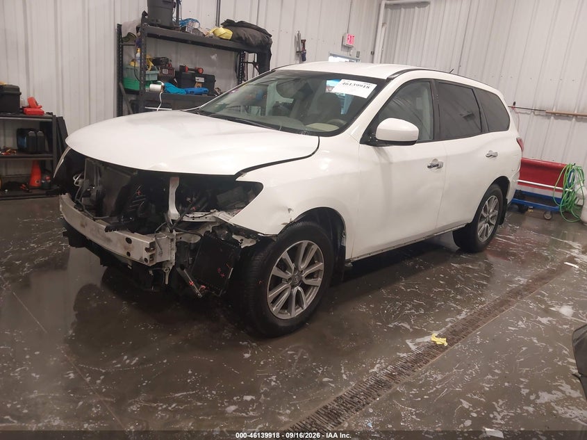 Vin: 5n1ar2mm6ec632120, lot: 46639652, nissan pathfinder s 20142