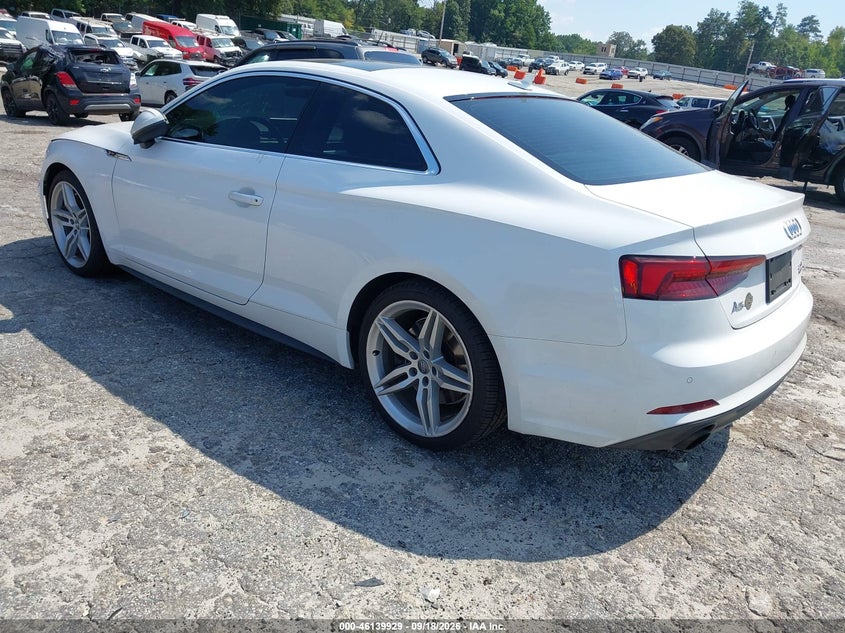 Vin: wautnaf55ja020101, lot: 46639663, audi a5 2.0t premium 20183