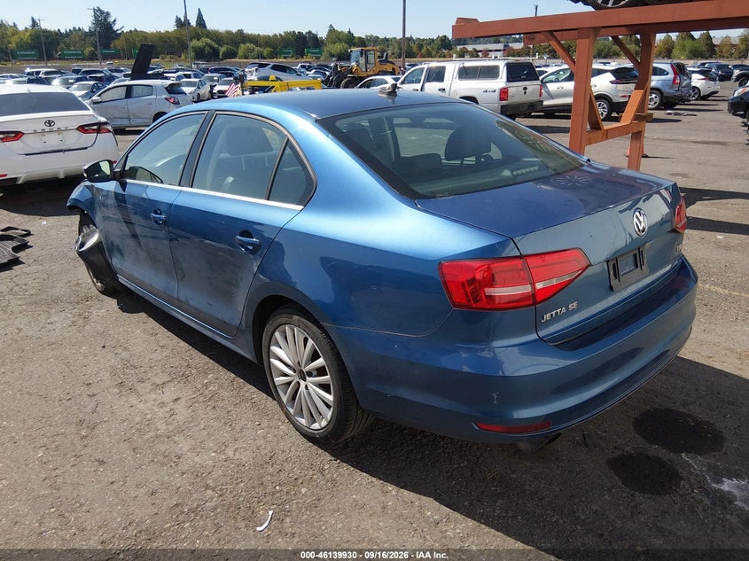 Vin: 3vwd17aj9fm214843, lot: 46639664, volkswagen jetta 1.8t se 20153