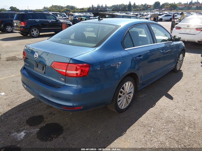 Vin: 3vwd17aj9fm214843, lot: 46639664, volkswagen jetta 1.8t se 20154