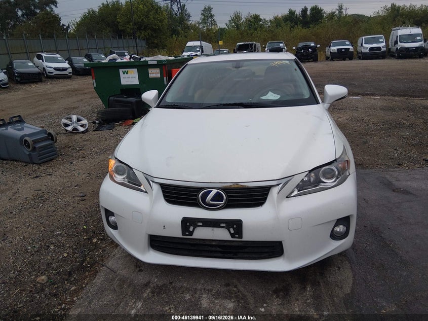 LEXUS CT 200H 2013 VIN JTHKD5BH6D2157487
