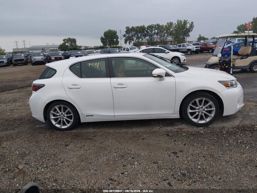 LEXUS CT 200H 2013 VIN JTHKD5BH6D2157487