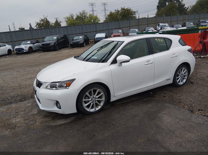 LEXUS CT 200H 2013 VIN JTHKD5BH6D2157487