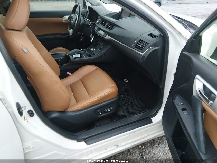 LEXUS CT 200H 2013 VIN JTHKD5BH6D2157487