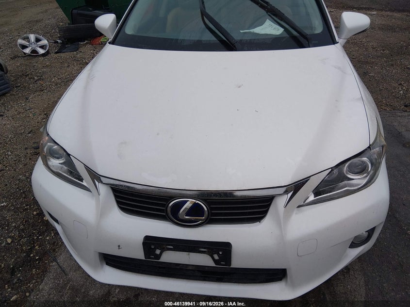 LEXUS CT 200H 2013 VIN JTHKD5BH6D2157487