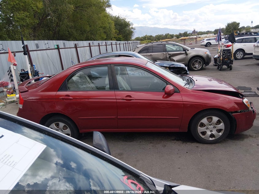 KIA SPECTRA 2009 VIN KNAFE221095609406