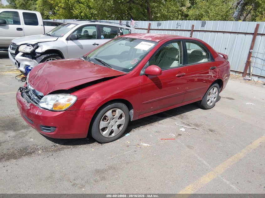 KIA SPECTRA 2009 VIN KNAFE221095609406