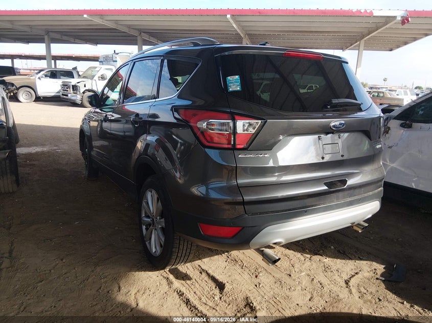 Vin: 1fmcu0jd7hue23967, lot: 46639738, ford escape titanium 20173