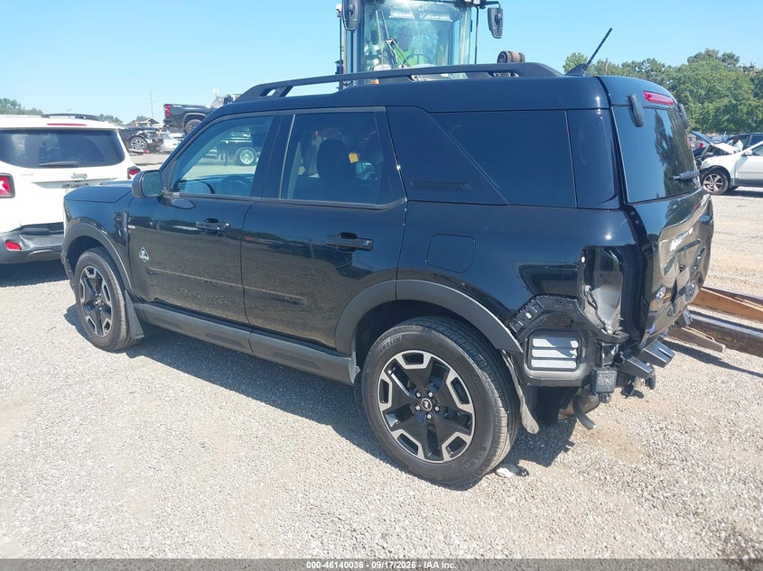 Vin: 3fmcr9c69rrf62737, lot: 46639770, ford bronco sport outer banks 20243