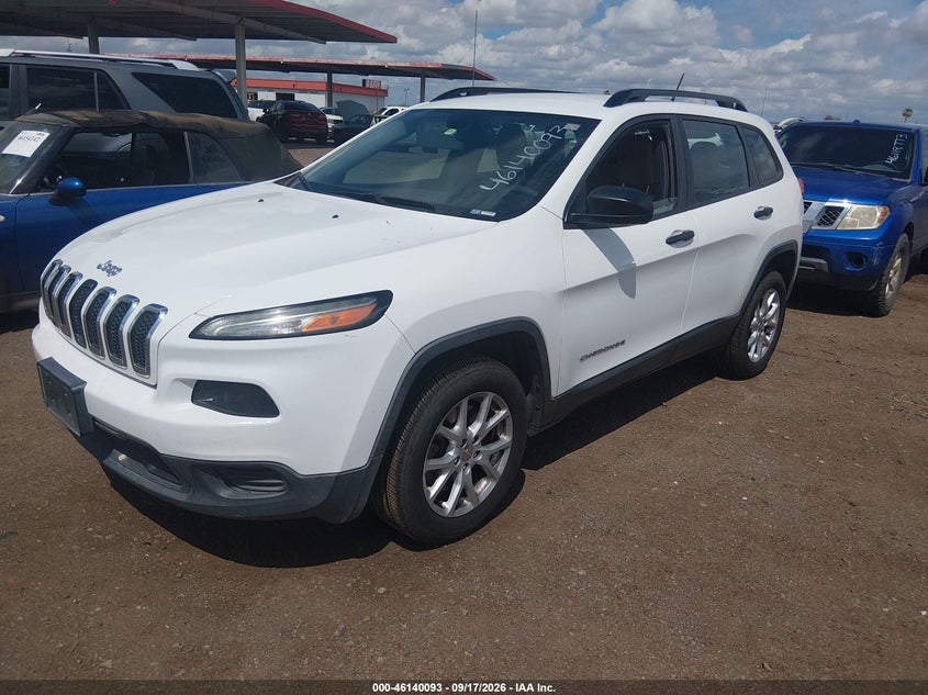 Vin: 1c4pjlab1gw125822, lot: 46639827, jeep cherokee sport 20162