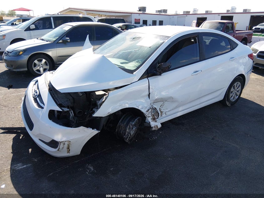 Vin: kmhct4ae4gu119125, lot: 46639840, hyundai accent se 20162