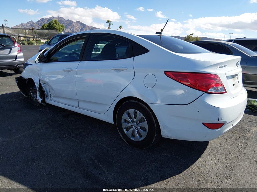 Vin: kmhct4ae4gu119125, lot: 46639840, hyundai accent se 20163