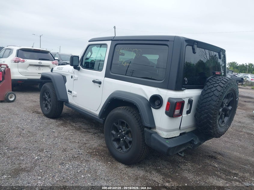 Vin: 1c4gjxag0mw819352, lot: 46639862, jeep wrangler sport 20213