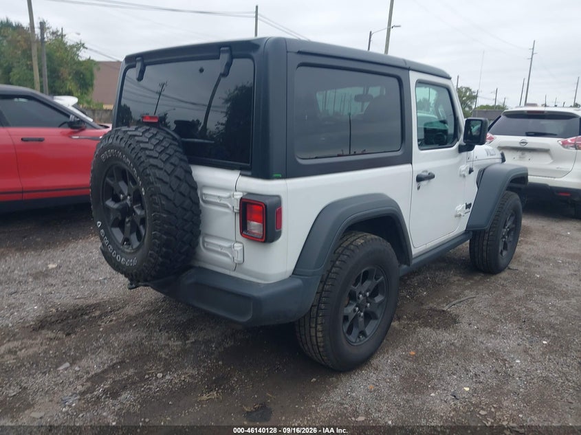 Vin: 1c4gjxag0mw819352, lot: 46639862, jeep wrangler sport 20214