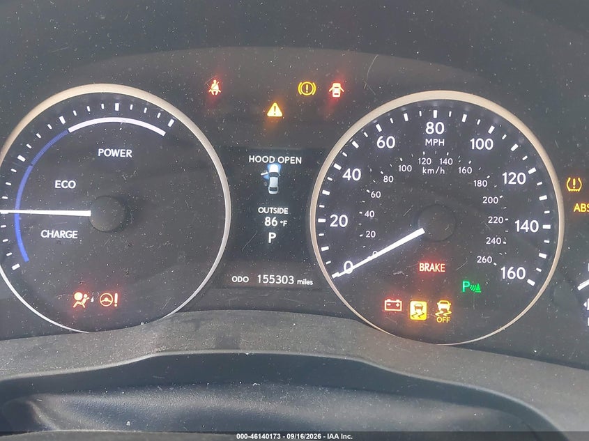 2013 Lexus Es 300H VIN: JTHBW1GG2D2033753 Lot: 46140173