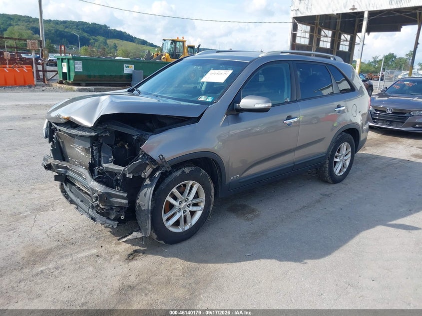 Vin: 5xyktca65fg585956, lot: 46639913, kia sorento lx 20152