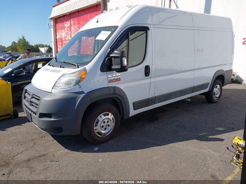 Vin: 3c6trvdd0ee131030, lot: 46639942, ram promaster 2500 high roof 20142