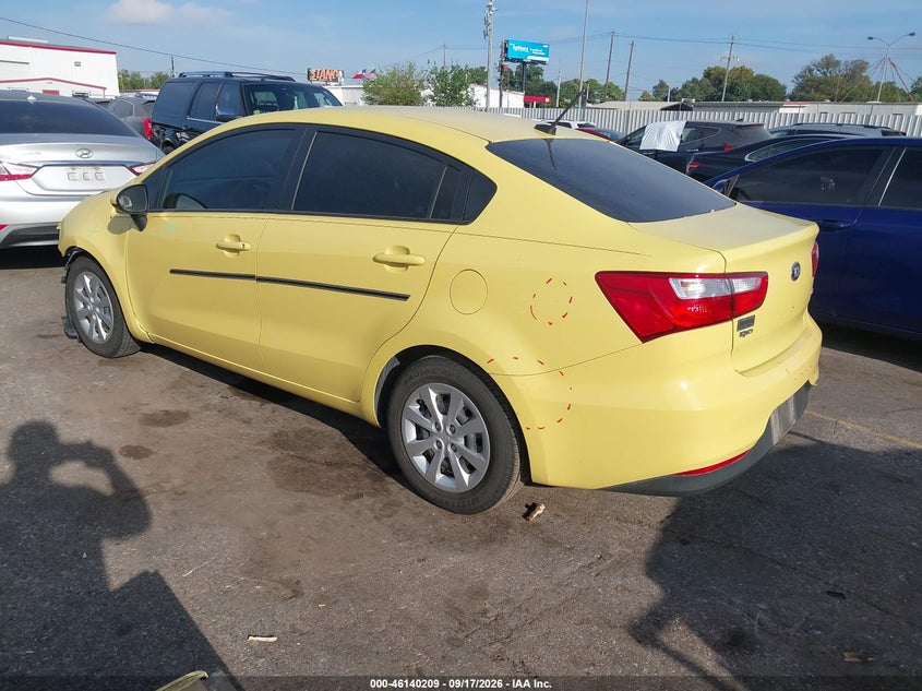 Vin: knadm4a30g6608059, lot: 46639943, kia rio lx 20163