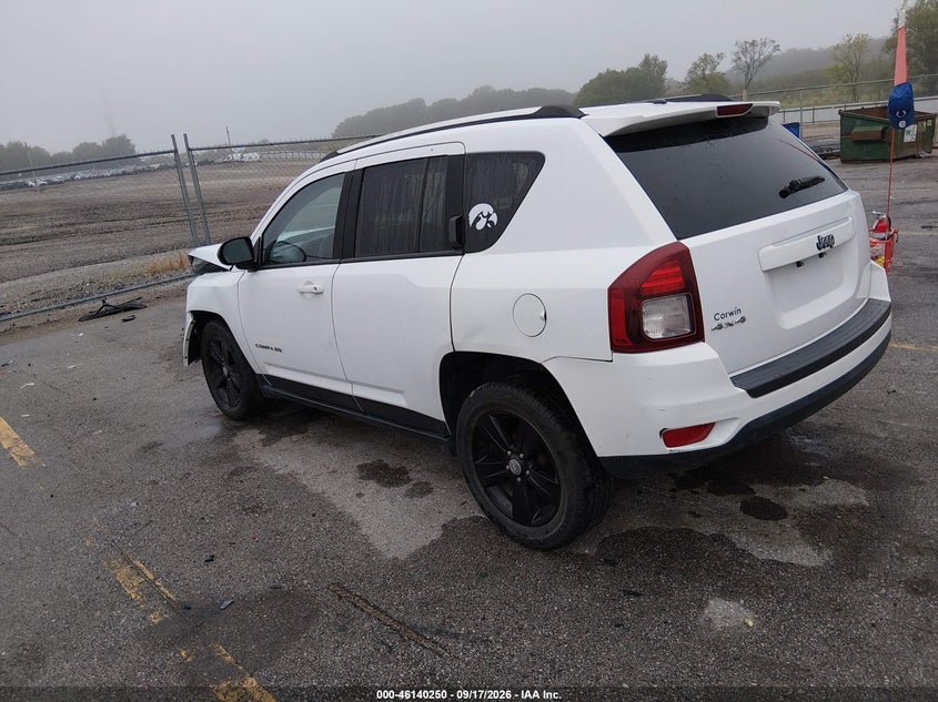 Vin: 1c4njdbb1ed842130, lot: 46639984, jeep compass sport 20143